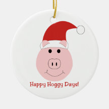 Ornements heureux d'arbre de Noël de jours de Hogg