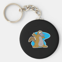 ornithorynque idiot de bande dessinée porte-clefs