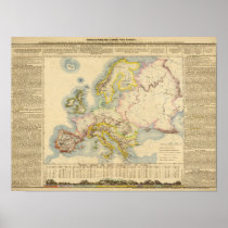 Orographic map of Europe