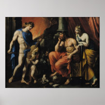 Orpheus before Pluto and Persephone Poster