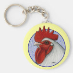 Orpington Head Circle Keychains