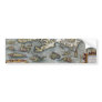 Ortelius Map Sea Monsters Bumper Sticker