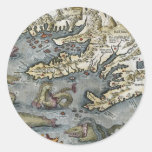 Ortelius Map Sea Monsters Sticker