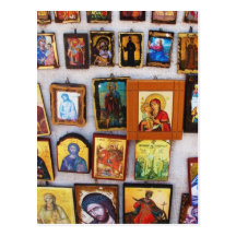 Orthodox, Christian, Icons, Byzantine, GrPostcard