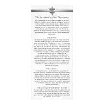 Orthodox Wedding Description 4 x 9 cards Personalized Rack Card