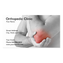 orthopedic clinic business card