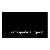 orthopedic surgeon. business cards