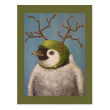 Orville the penguin postcard