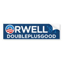Orwell 1984 Bumper Sticker bumper stickers