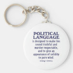 Orwell on Political Language Keychain