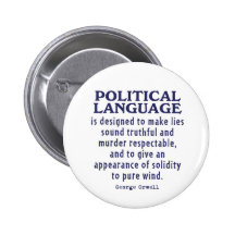 Orwell on Political Language Pin