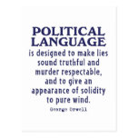 Orwell on Political Language Post Card
