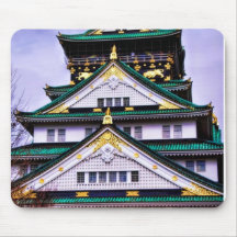 Osaka Castle, the golden castle Mousepad