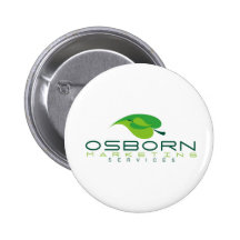 osborn marketing green logo pinback buttons