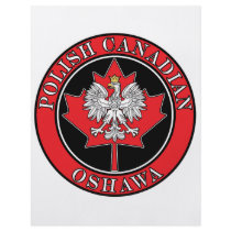 Oshawa Polish Round Canadian Leaf Flyer Design