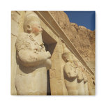 Osirian statues of Hatshepsut at her tomb Refrigerator Magnet