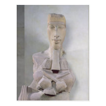 Osirid pillar of Amenophis IV  from Karnak Postcard