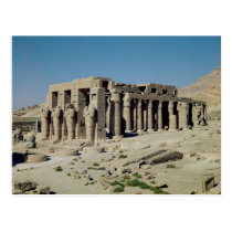 Osiride figures Ramesses II  flanking the walls postcards