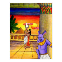 Osiris, Isis, and Seth: Obsession Postcard