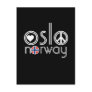 Oslo Norway Love Peace Postcard 1