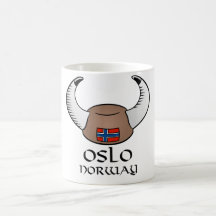 Oslo Norway Viking Hat Coffee Mug