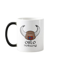 Oslo Norway Viking Hat Coffee Mug