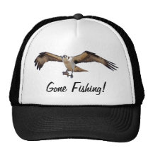Osprey Fish Hawk Gone Fishing Fisherman's Hat