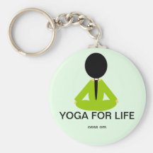 OSSS OM YOGA  FOR LIFE KEYCHAIN