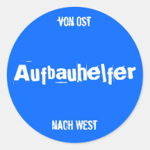 Ost-West Runder Sticker