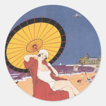 Ostende - Belgique Round Stickers