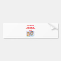 osteopaths bumper sticker