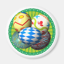 Ostereier Osternest easter eggs basket Magnete