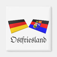 Ostfriesland, Germany Flag Tiles Magnet