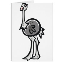 Ostrich Greeting Card