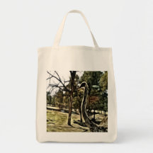 ostrich painting bag