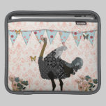 Ostrich Pink Petals Damask iPad Sleeve ipad sleeves