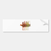 Ostrich Riding Bumper Stickers