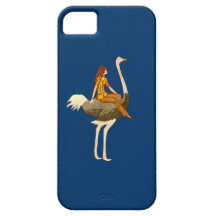 Ostrich Riding iPhone 5 Covers