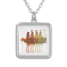 Ostrich Riding Necklace