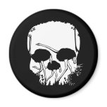 Ostrich Skull Illusion Magnets