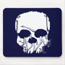 Ostrich Skull Illusion Mousepads