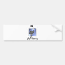 Ostriches Lover gifts! Wildlife design! Bumper Stickers