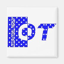 OT blue and white Refrigerator Magnet