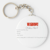 Otaku alert key chains