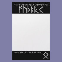Othala Rune grey stationery