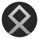 Othala Rune grey stickers