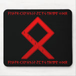 Othala Rune red Mousepad