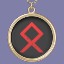 Othala Rune red necklaces