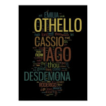 Othello Word Mosaic posters