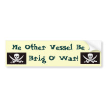 Other Vessel Pirate Sticker Bumper Sticker